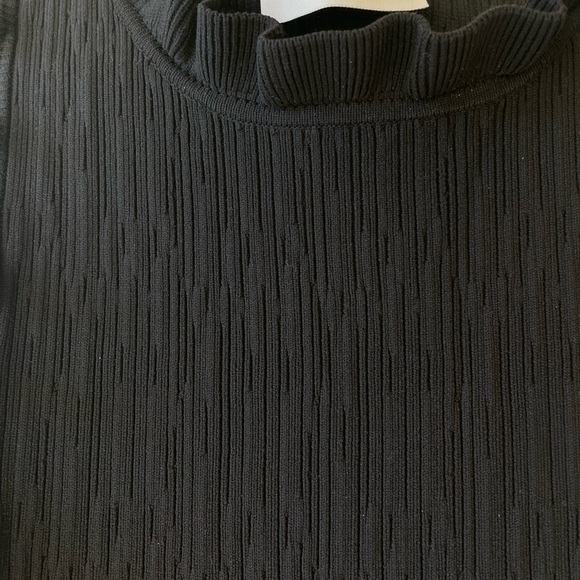 Modern Citizen Madelyn Ruffle Trim Midi Dress Black Womens Size S - Picture 4 of 8